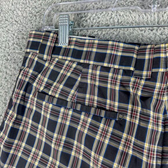 Elevee Shorts Mens 34 Black Red Plaid Golf Golfer Custom Made Outdoor Casual Run - Picture 6 of 15